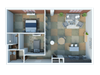 2BR 1BA